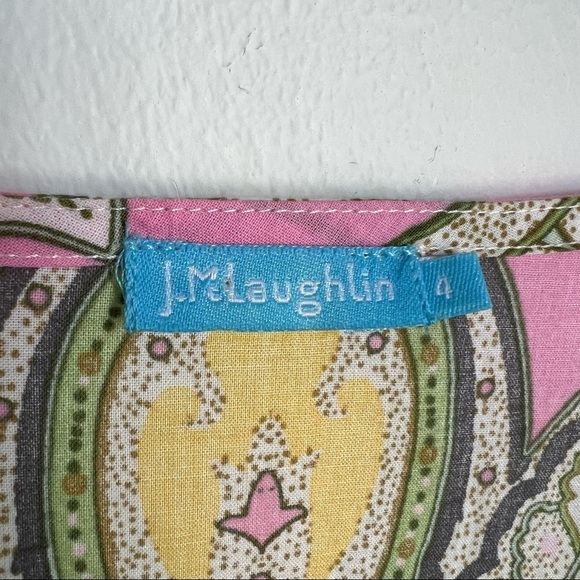 J. McLaughlin Boho Cotton Tunic Size 4 - Picture 7 of 8